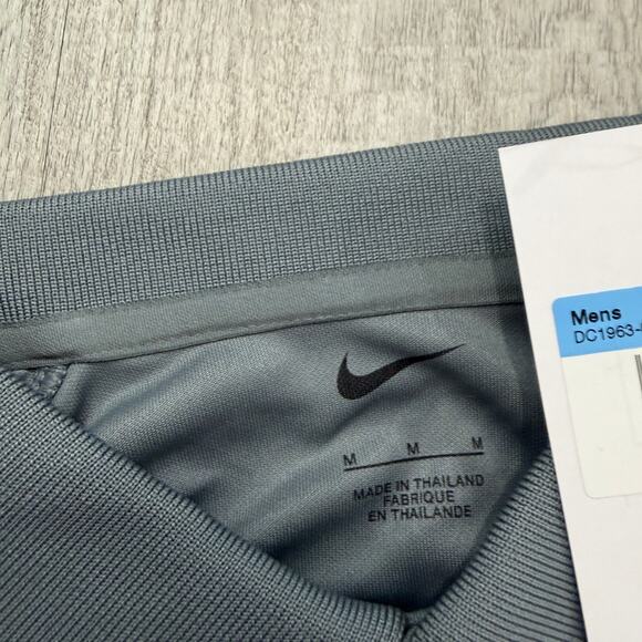 NWT Nike Dri-FIT Micro Pique 2.0 Polo Shirt Medium Golf Golfing Gray DC1963-065 - Picture 4 of 8